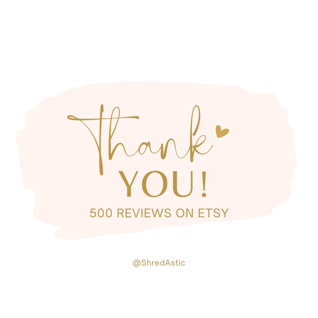 500 Etsy Reviews!