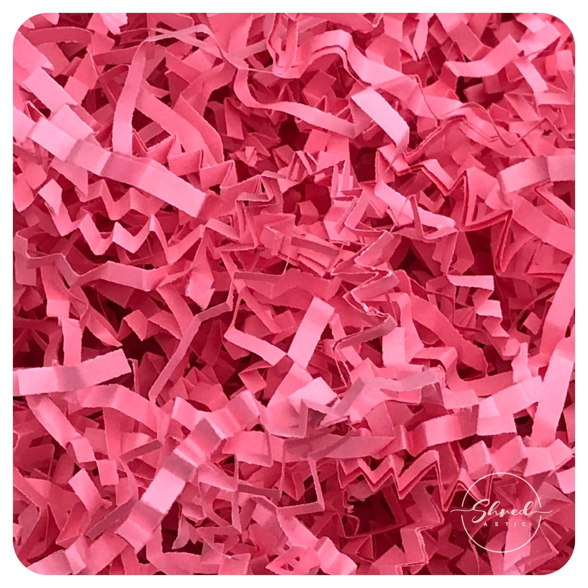ShredAstic®️  Candy Pink ZigZag Crinkle Paper Mothers Day Birthday Xmas