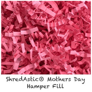 ShredAstic®️  Candy Pink ZigZag Crinkle Paper Mothers Day Birthday Xmas