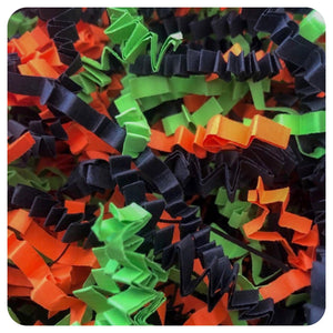 ShredAstic®️ Halloween Orange/Green/Black HALLOWEEN 🎃 ZigZag Crinkle Paper Mix