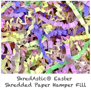 ShredAstic®️ Easter Hamper Fill Kraft Pink Lilac Yellow ZigZag Crinkle Paper Mix