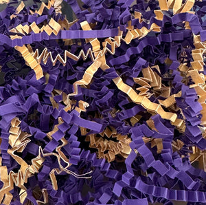 ShredAstic®️ Purple/Gold ZigZag Crinkle Paper Mix