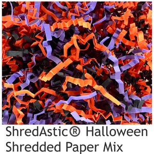 ShredAstic®️ Halloween Orange/Black/lilac ZigZag Crinkle Paper Mix 🎃