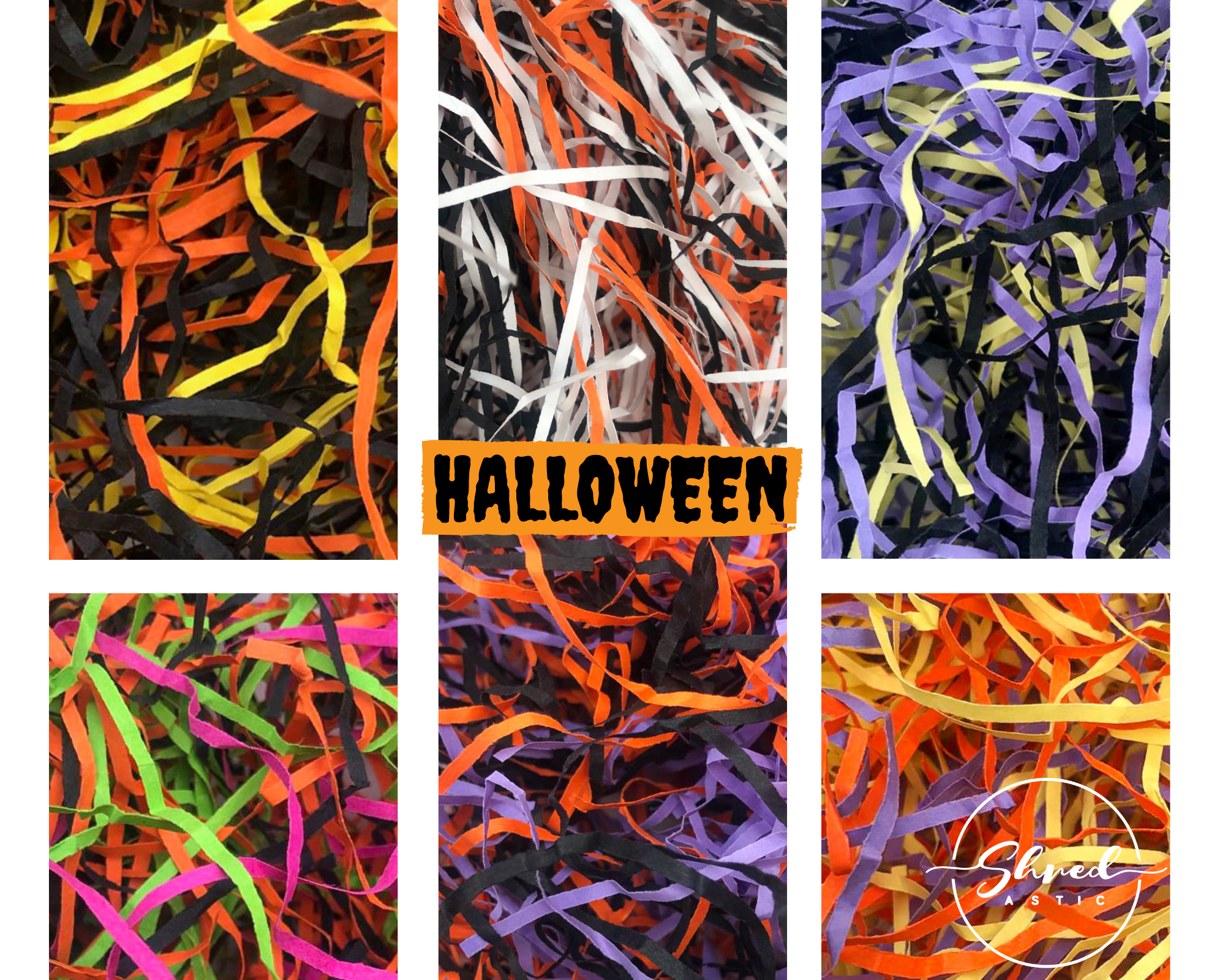 ShredAstic®️ Halloween Collection - Pumpkin Mix Shredded Paper