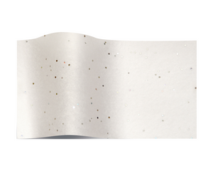 ShredAstic Luxury White Diamond Gemstone Tissue Paper + 3M Natural Jute
