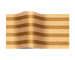ShredAstic Luxury Sun Gold/Gold Stripe Precious Metals Tissue Paper + 3M Natural Jute