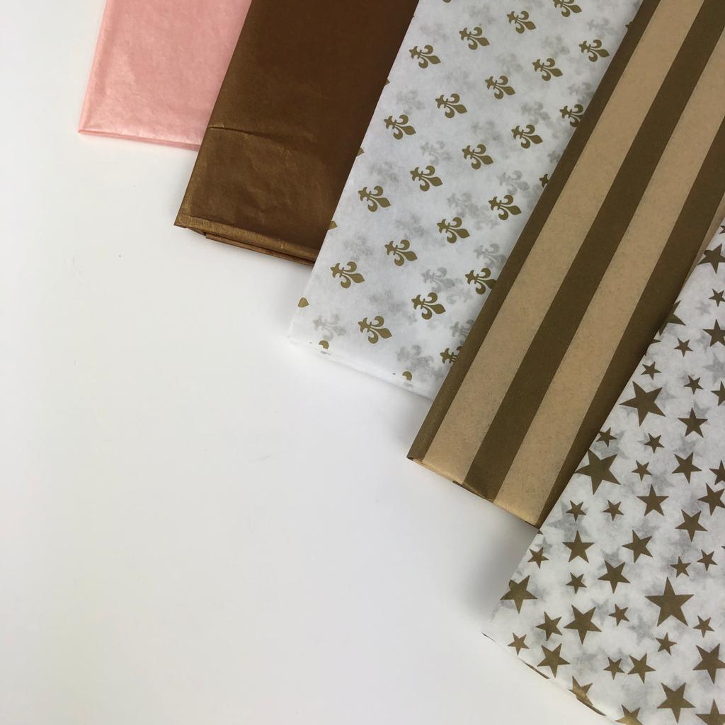 ShredAstic Luxury Fleur De Lis Precious Metals Tissue paper