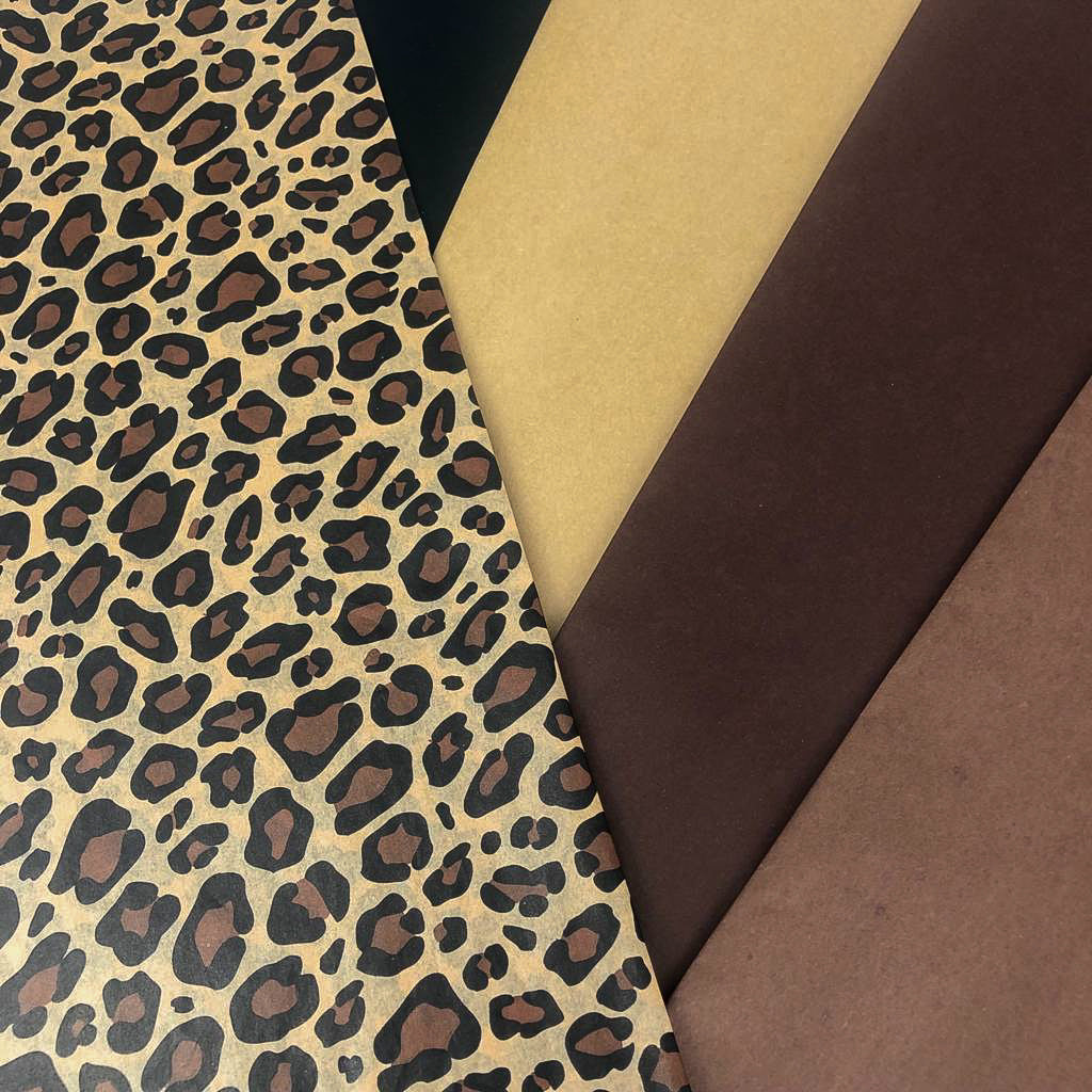 ShredAstic Luxury Leopard Tissue Paper + 3M Natural Jute