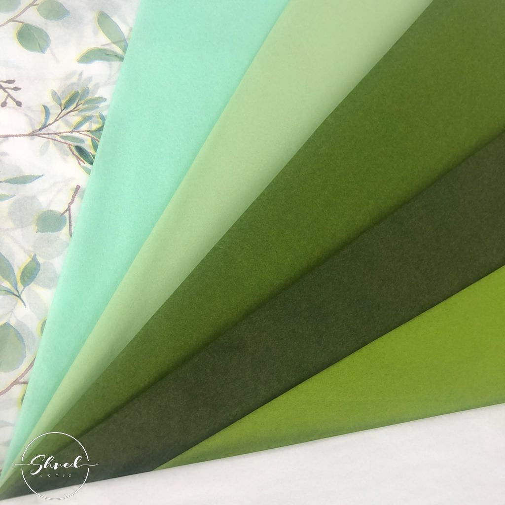 ShredAstic Luxury Cool Mint Tissue Paper + 3M Natural Jute