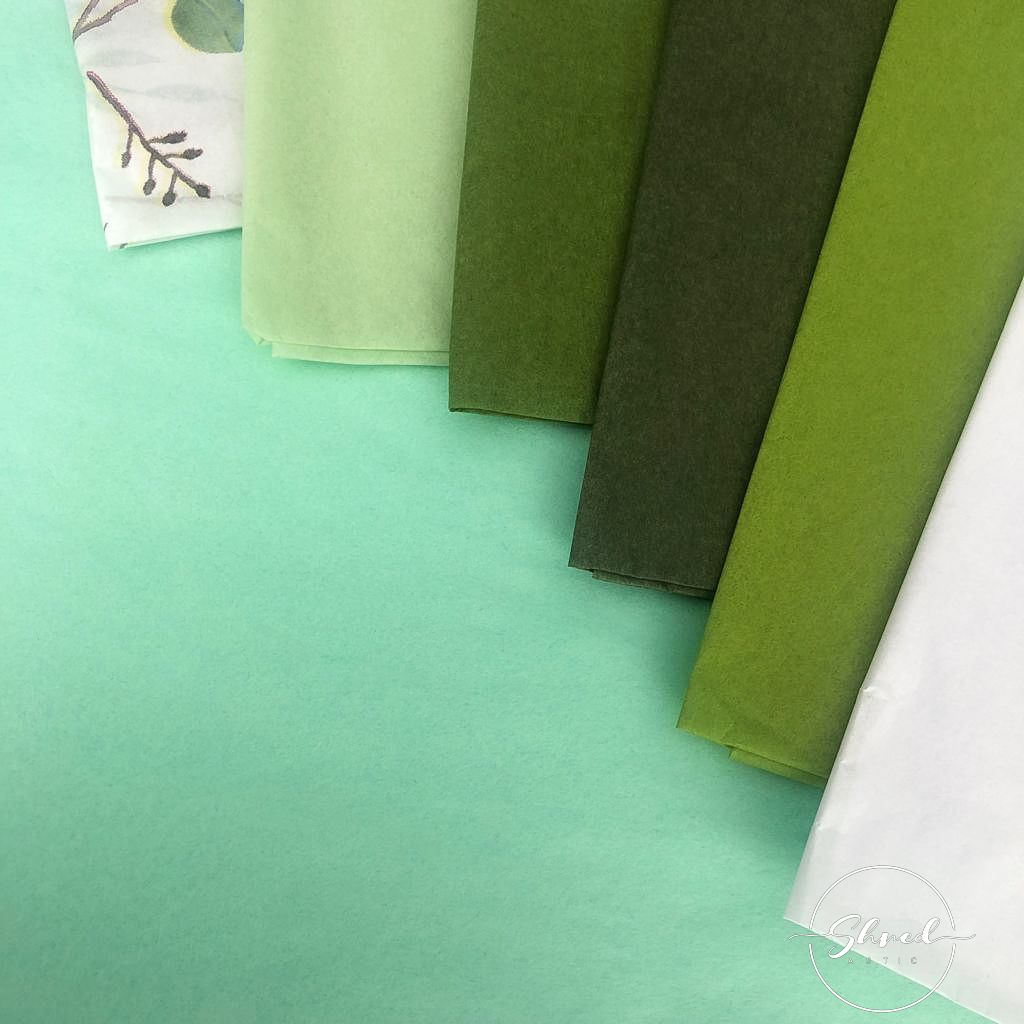 ShredAstic Luxury Cool Mint Tissue Paper + 3M Natural Jute
