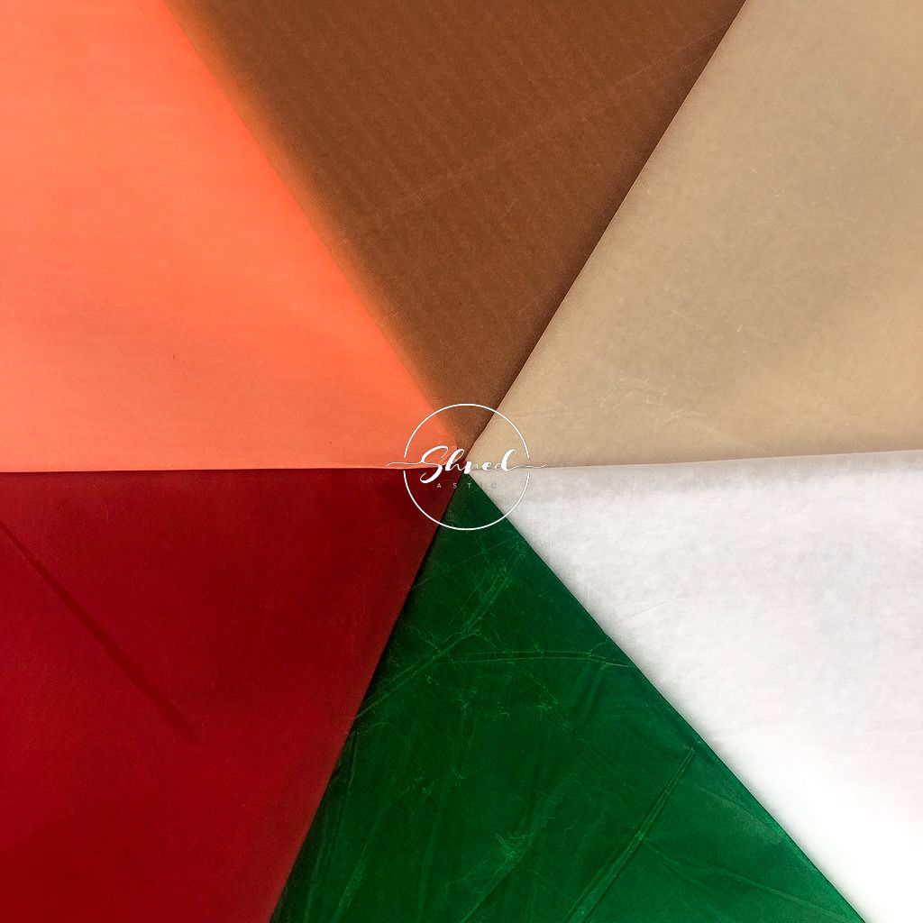 ShredAstic Luxury Kraft WAXED Tissue Paper