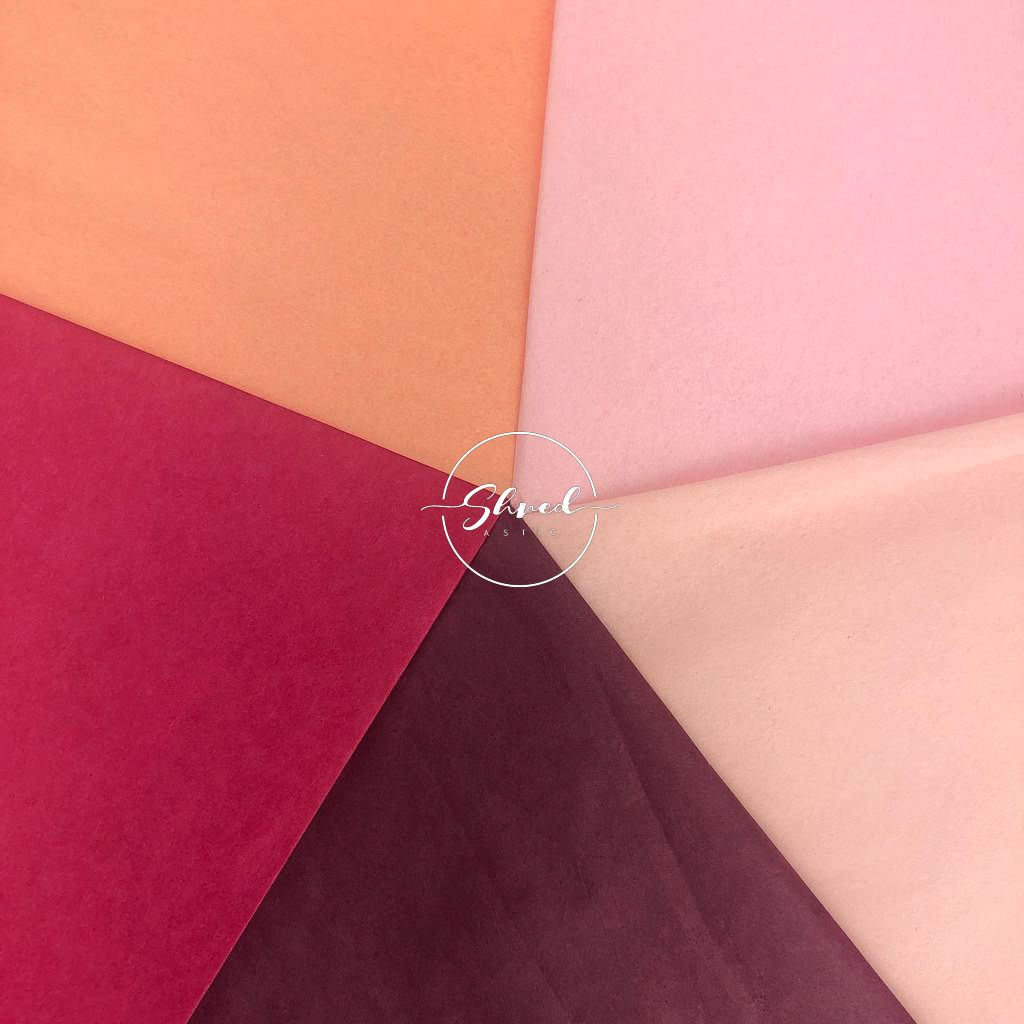 ShredAstic Luxury Boysenberry STANDARD Blushes Tissue Paper + 3M Natural Jute