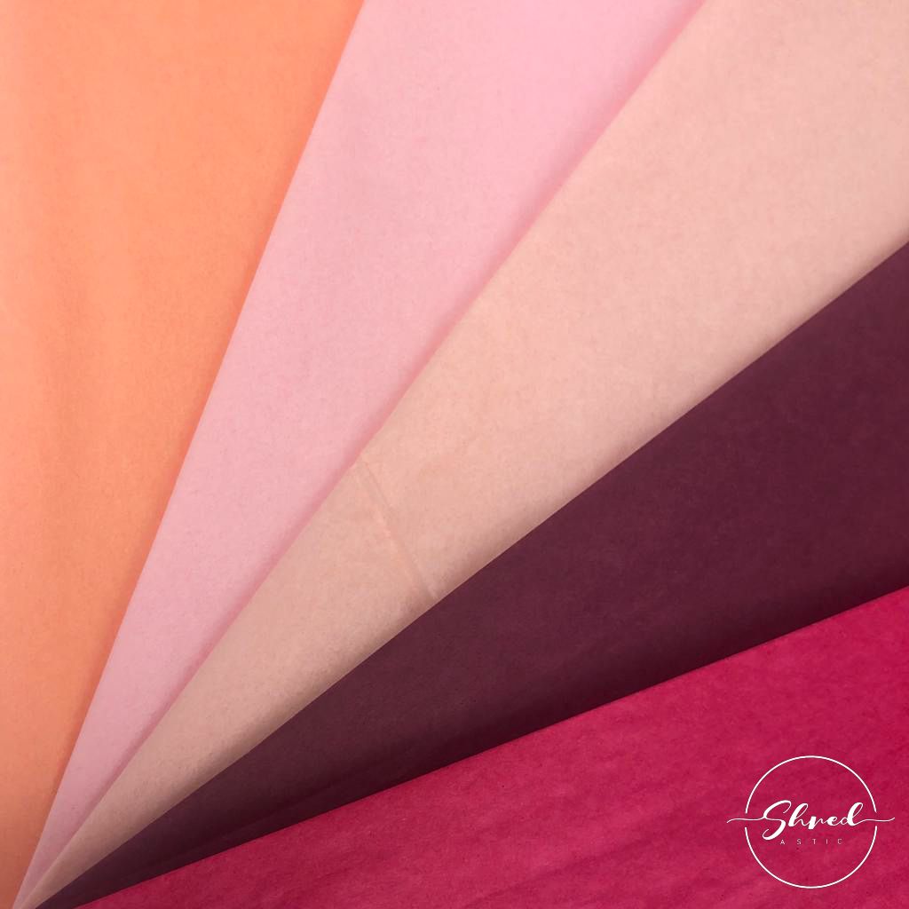 ShredAstic Luxury Peach STANDARD Blushes Tissue Paper + 3M Natural Jute