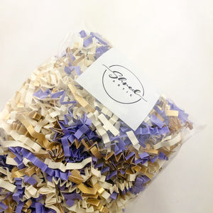 ShredAstic®️ Lilac, Gold & Ivory ZigZag Crinkle Paper Mix