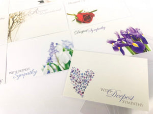 Deepest Sympathy Funeral (Pack of 12) Floristry Cards